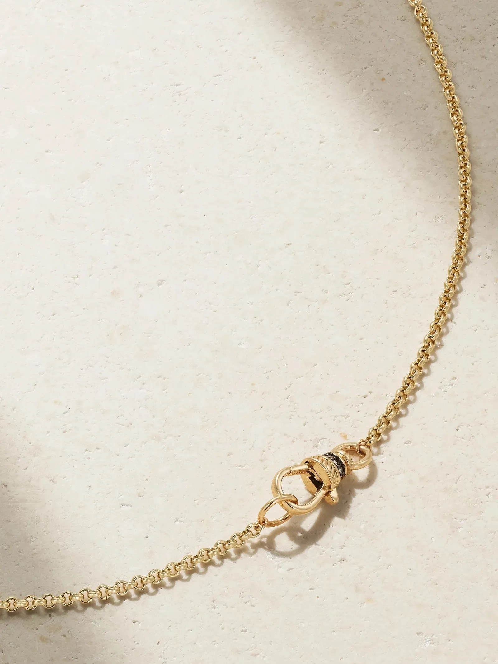 14ky Wishbone Diamond Necklace by Lucy Delius