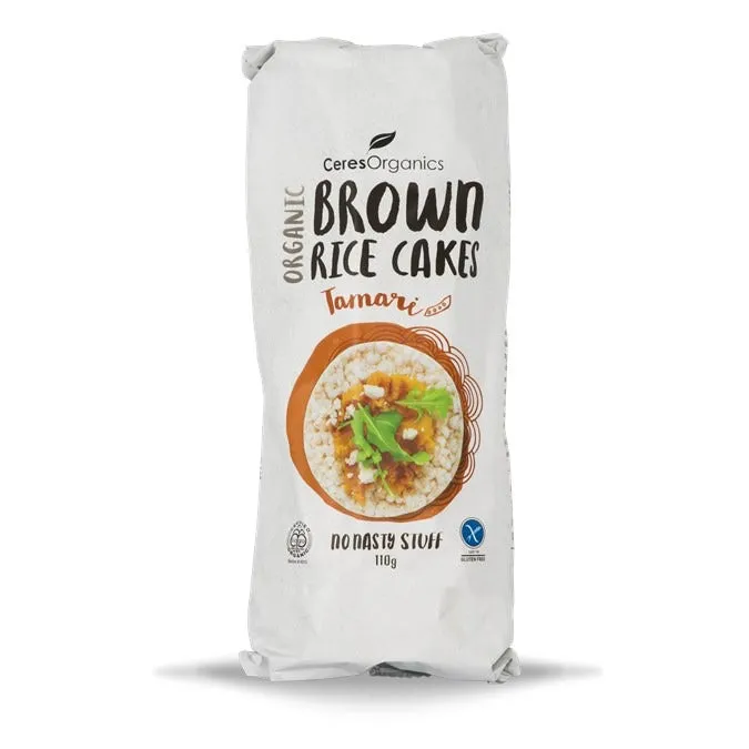 [5 Pack] Ceres Organics Brown Rice Cakes 110g - 3 Types