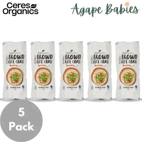 [5 Pack] Ceres Organics Brown Rice Cakes 110g - 3 Types