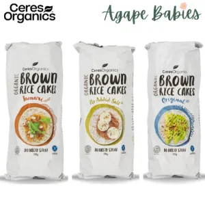 [5 Pack] Ceres Organics Brown Rice Cakes 110g - 3 Types