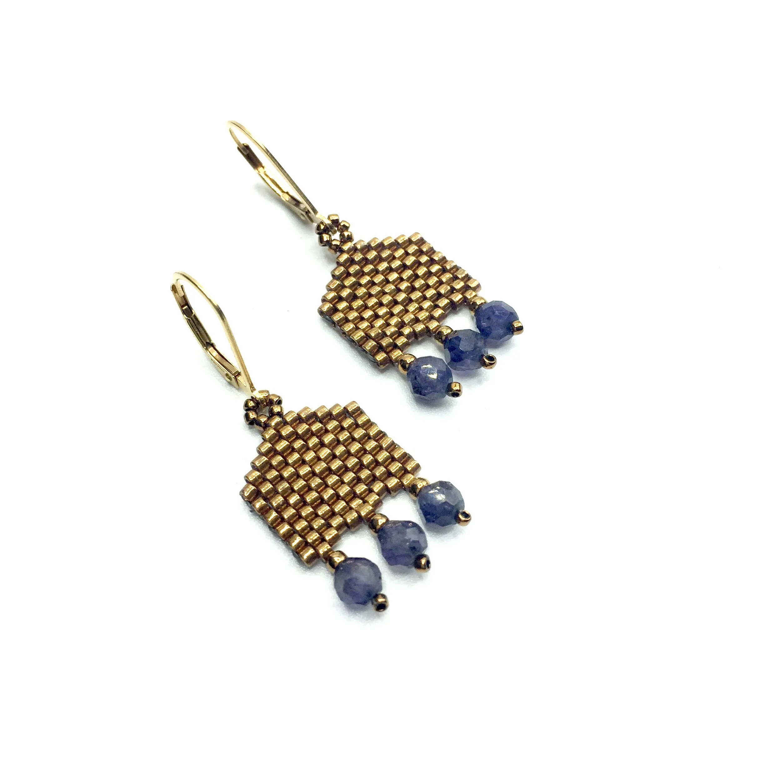 Beaded Gemstone Earrings