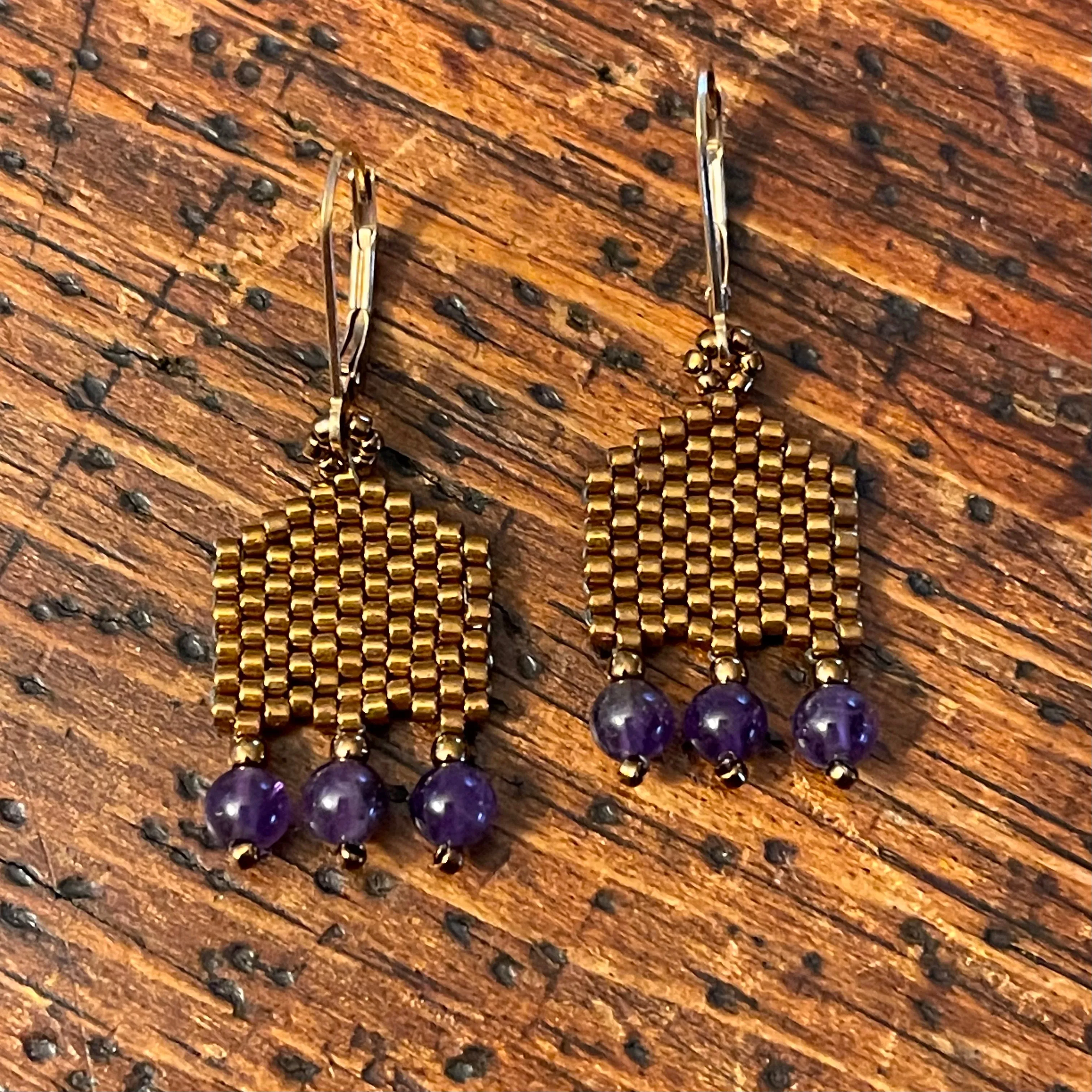 Beaded Gemstone Earrings