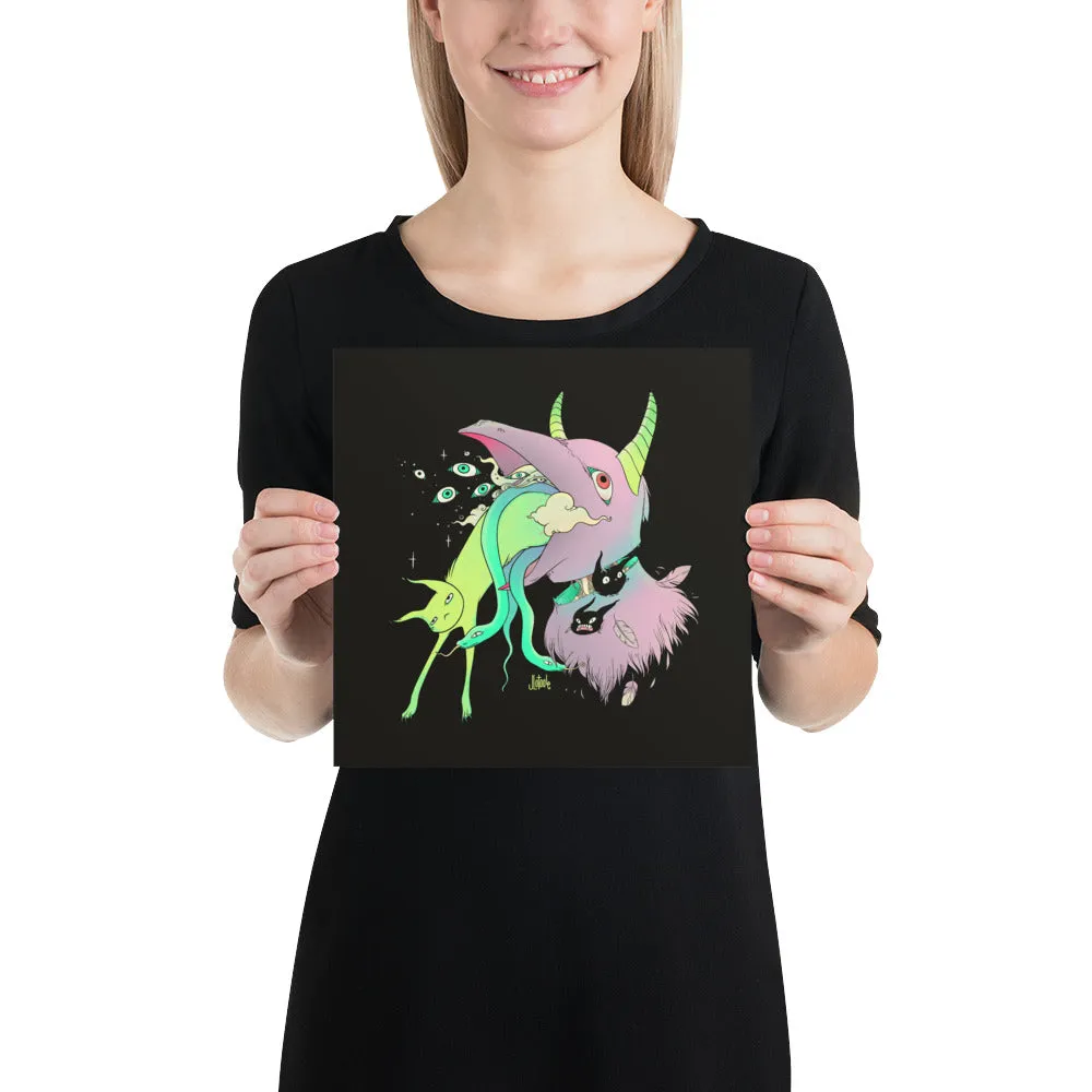 Bird And Cat, Matte Art Print Poster