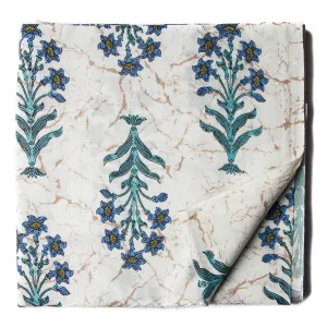 Blue Printed Cotton Fabric