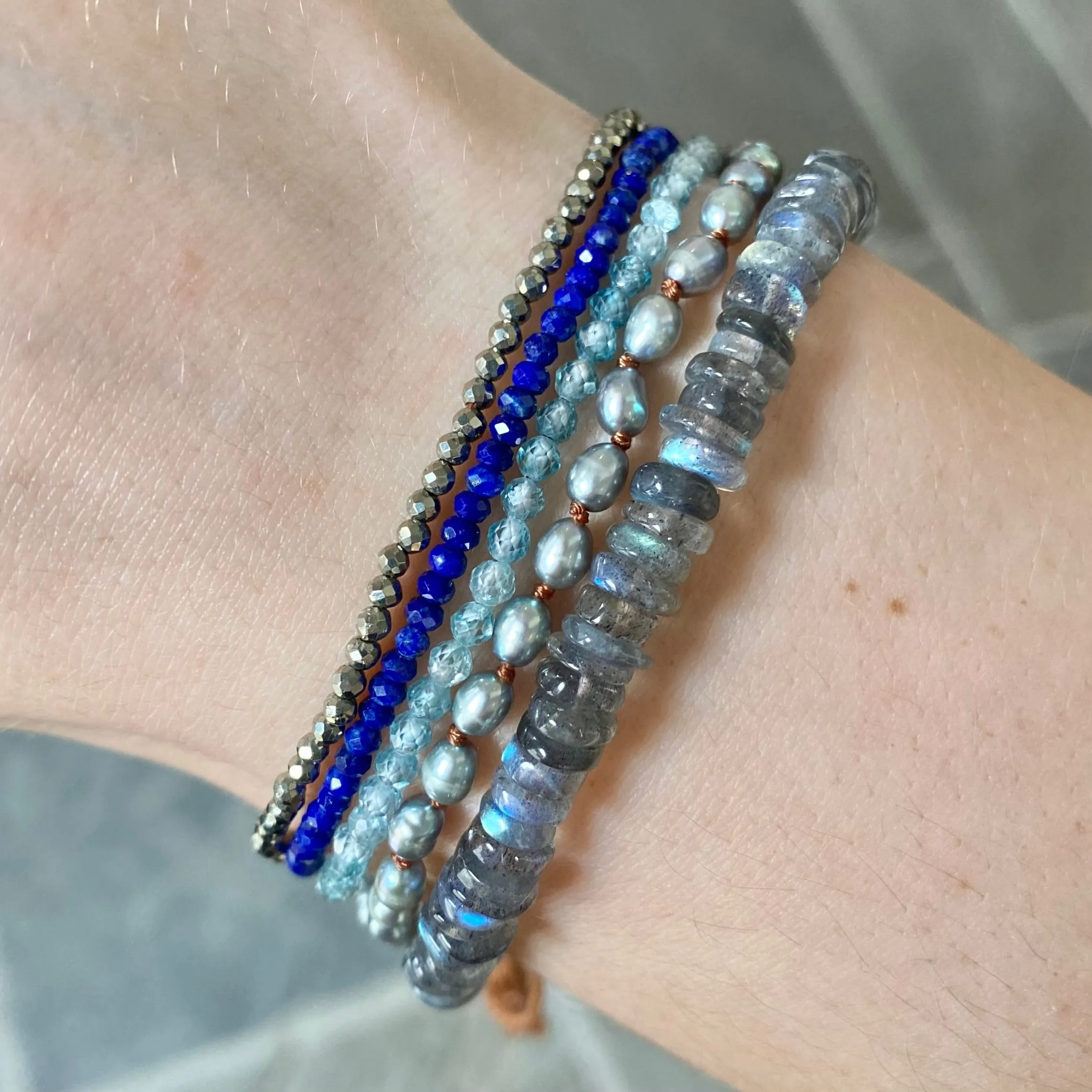 Blue Zircon Bracelet