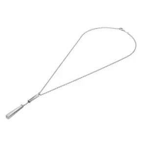 Chimento Bamboo Sipario 18ct White Gold 0.05ct Diamond Necklace