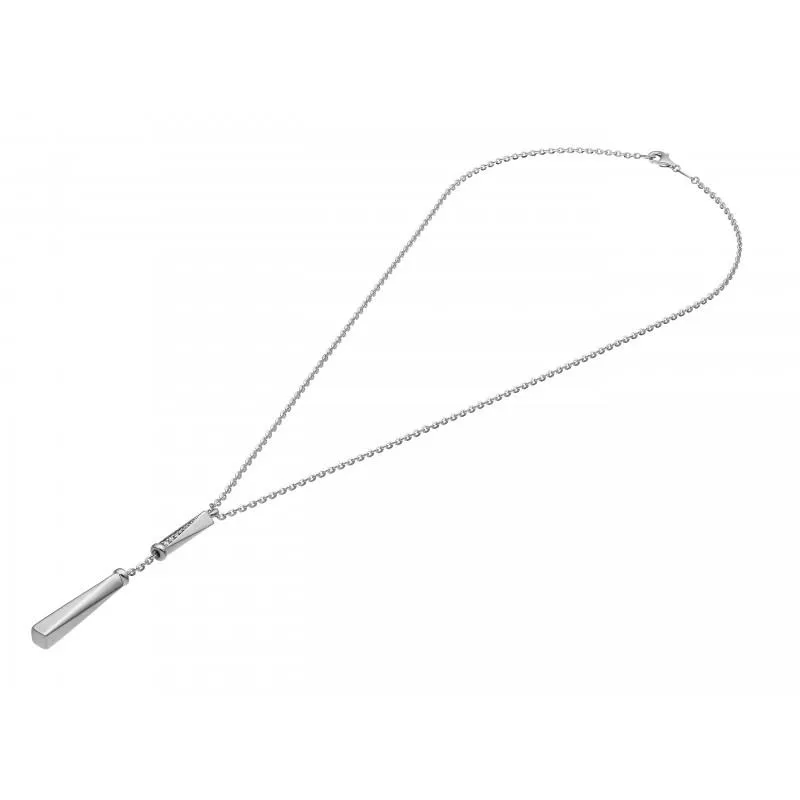 Chimento Bamboo Sipario 18ct White Gold 0.05ct Diamond Necklace