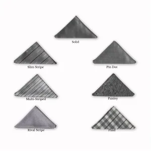 Classic Pocket Square - Hematite