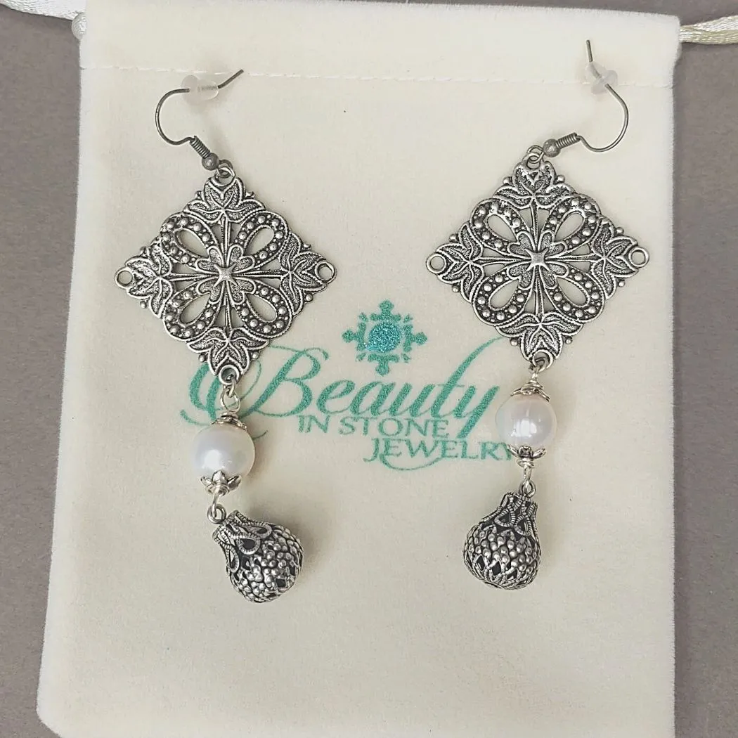 Fancy Filigree Victorian Earring