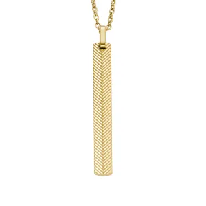 Fossil Harlow Gold Necklace JF04609710