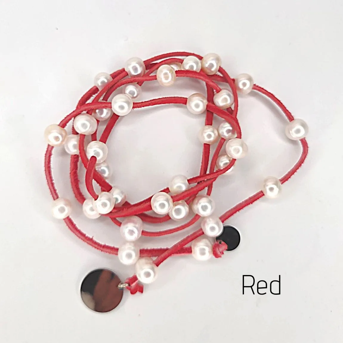 Freshwater Pearl Lariat Necklace in 12 Colors