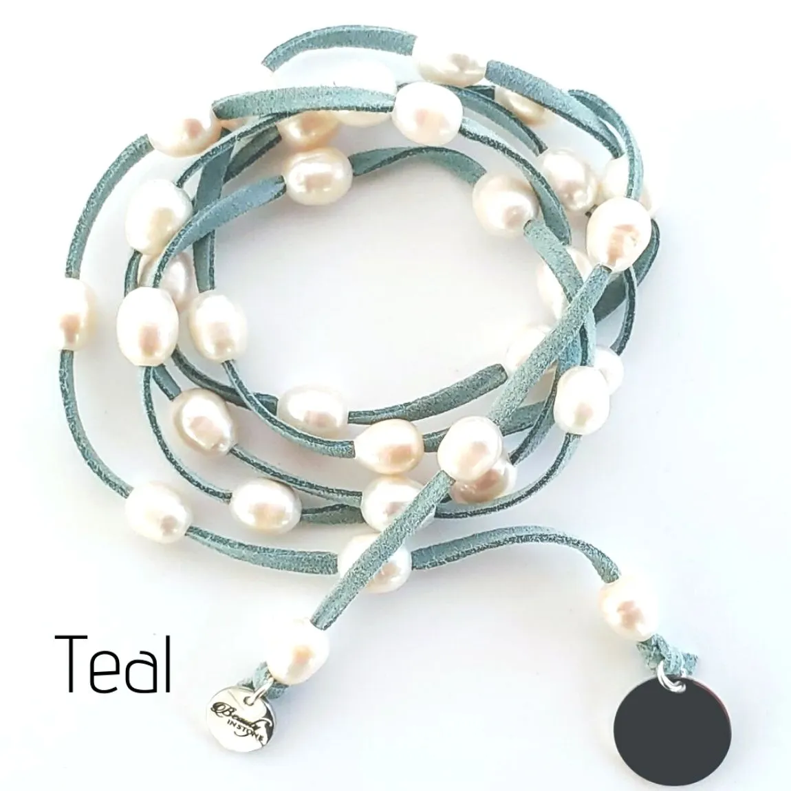 Freshwater Pearl Lariat Necklace in 12 Colors