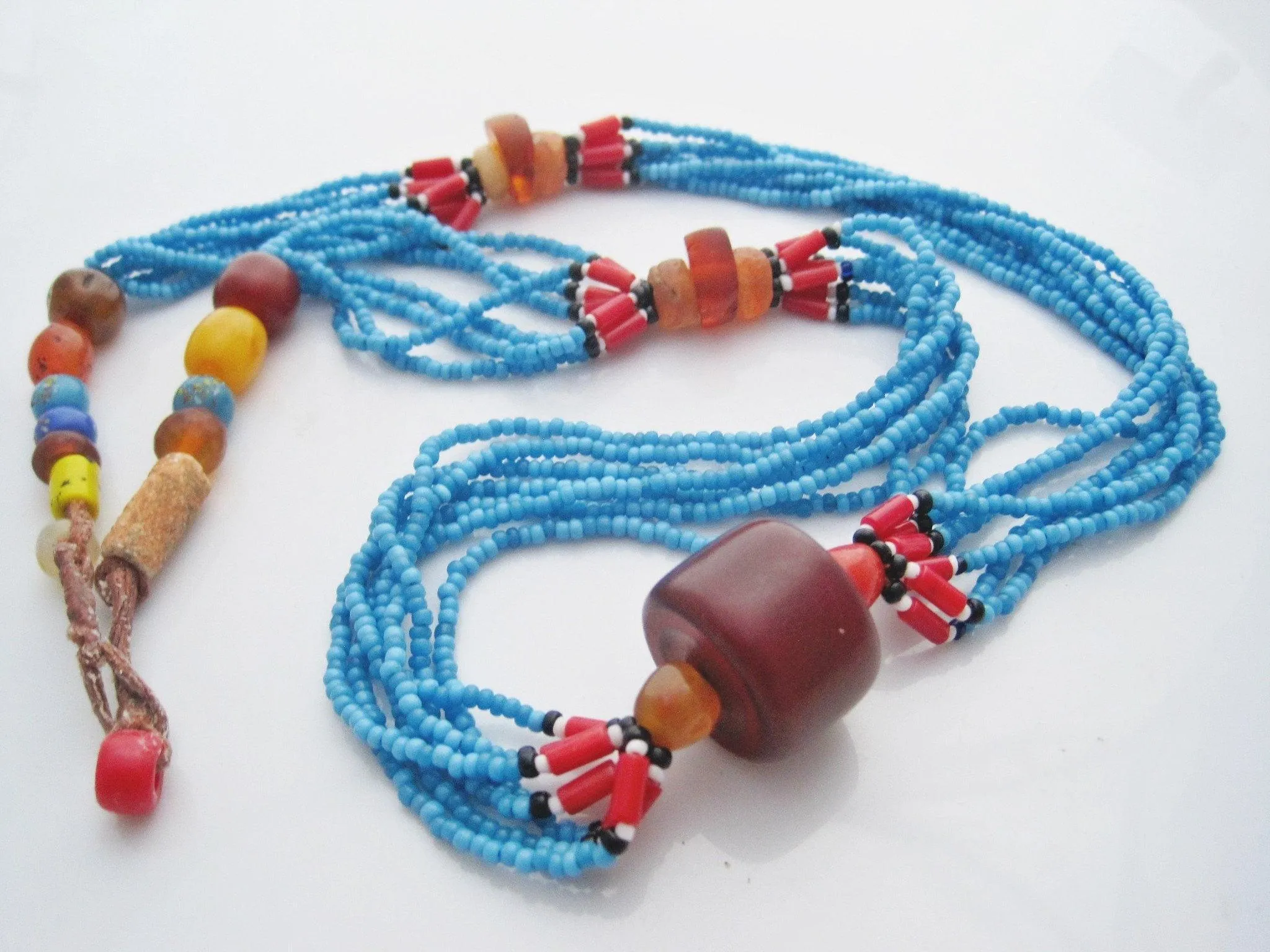 Handmade Bedouin Beaded Necklace Handmade from Antique Beads