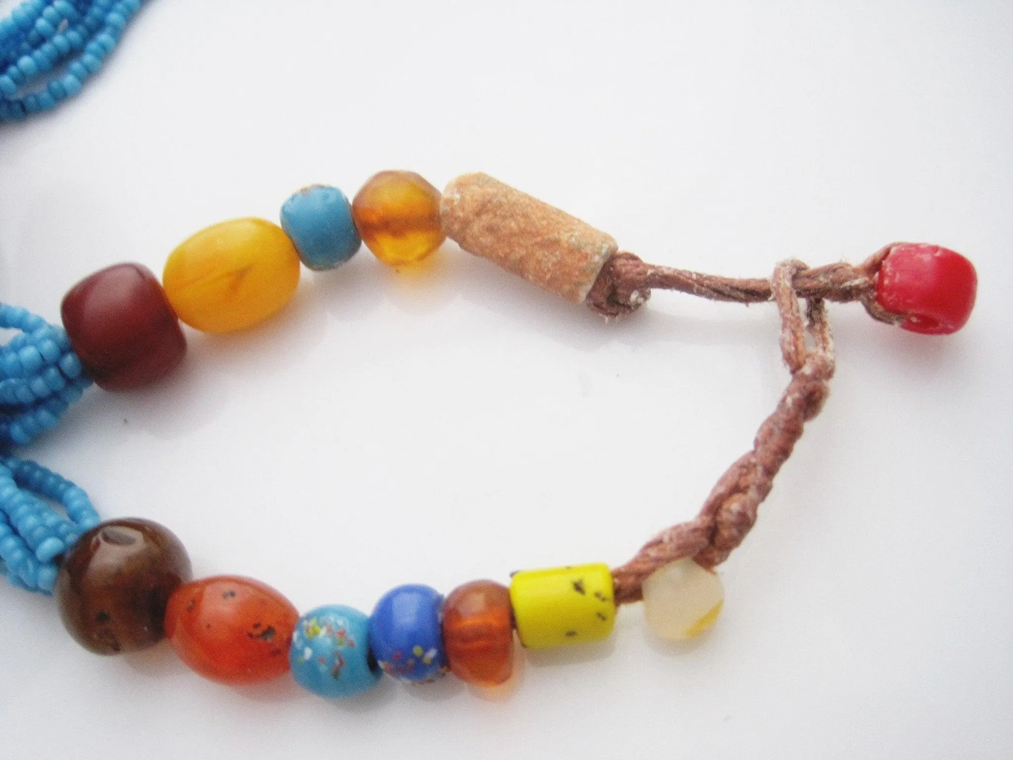 Handmade Bedouin Beaded Necklace Handmade from Antique Beads
