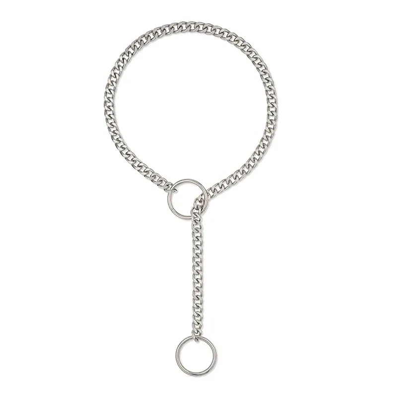 Heart O-Ring Slip Chain Women's Necklace Punk Rock Stainless Steel Cuban Long Necklace Jewelry Adjustable Lariat Y-Necklace Key