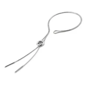 Hot Diamonds Youthful Sterling Silver Circle Lariat Necklace