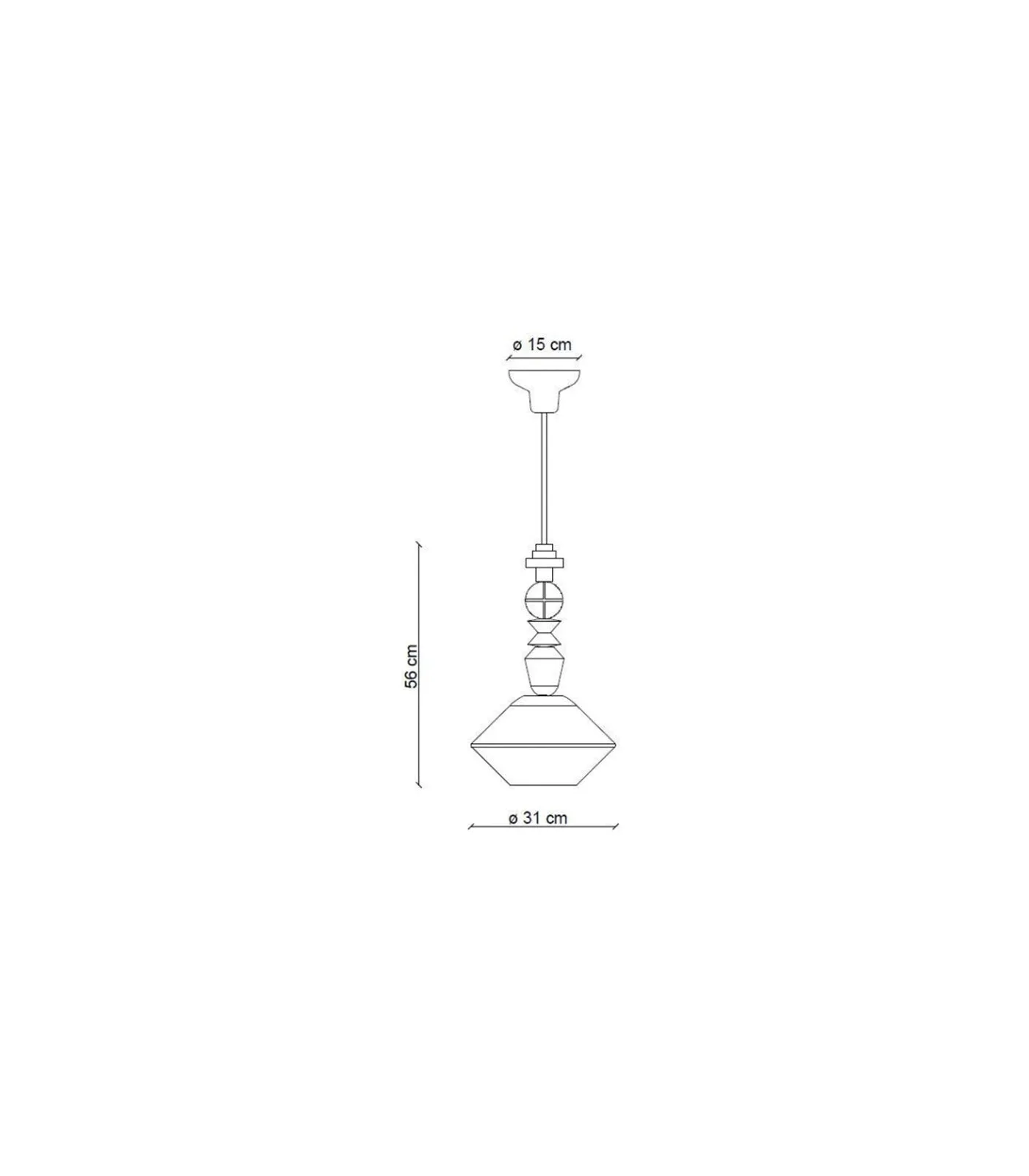 Lariat Diamond Pendant Light