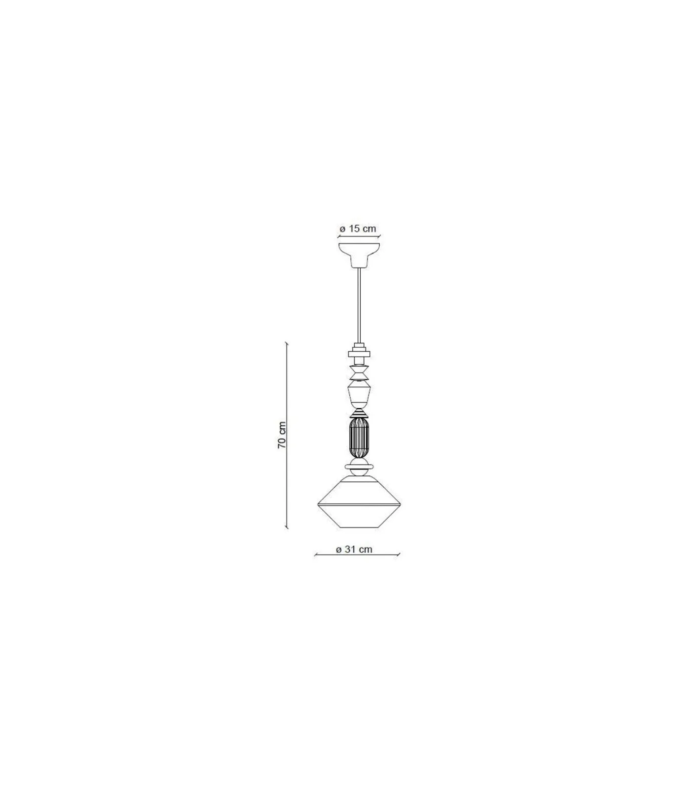 Lariat Diamond Pendant Light