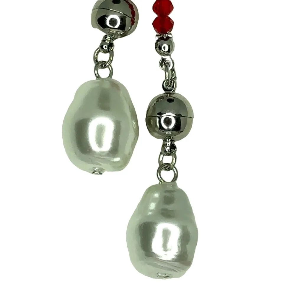 LARIAT ENDS - Large BAROQUE SHELL PEARL