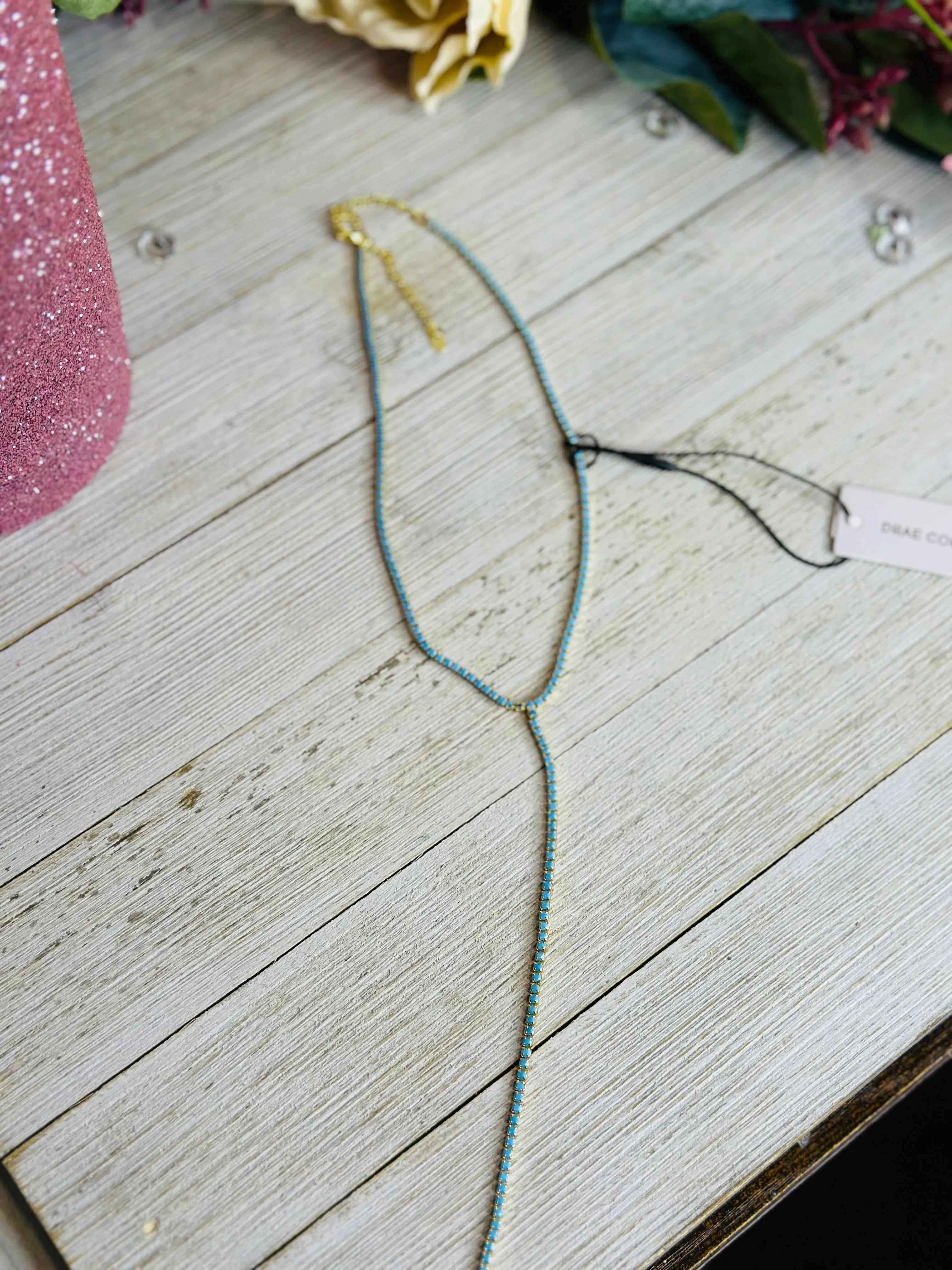Lariat Tennis Necklace