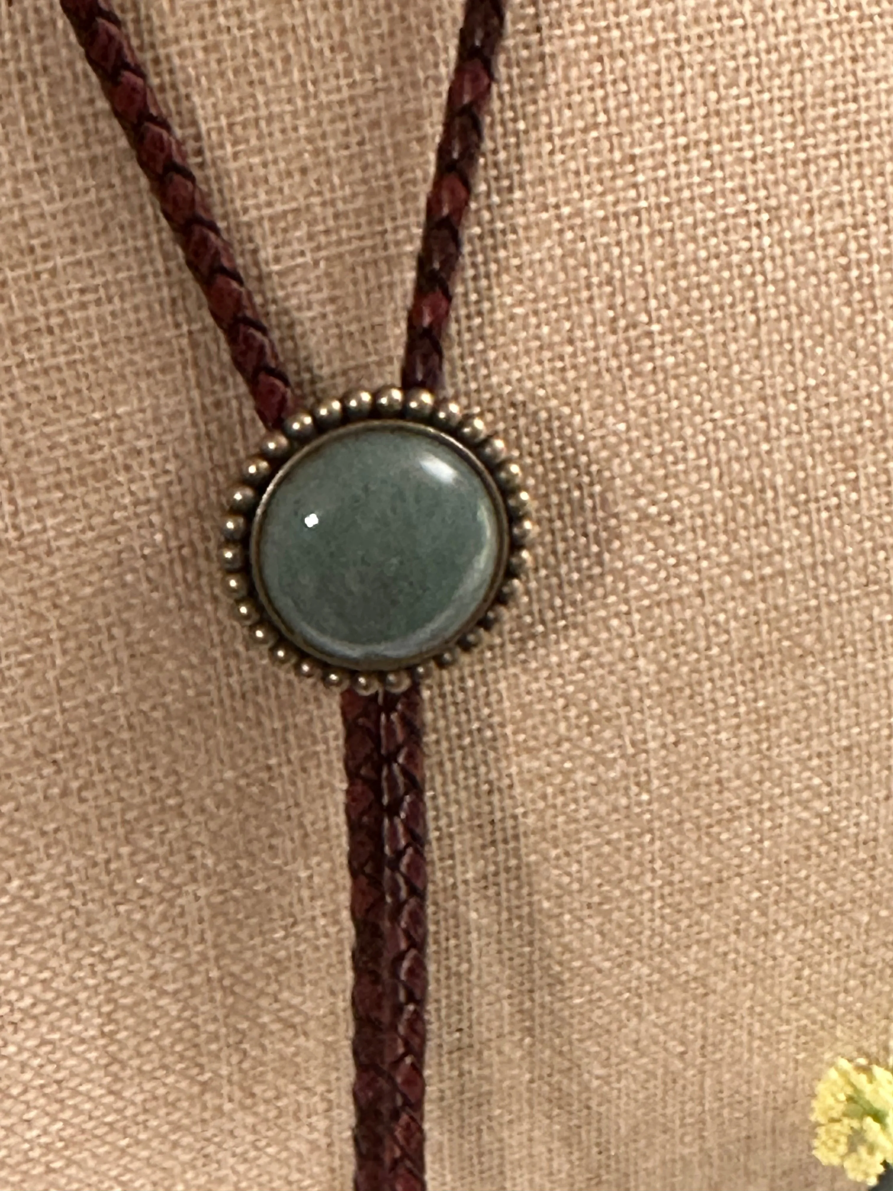 LEATHER BOLO TIE (Item #BL01)