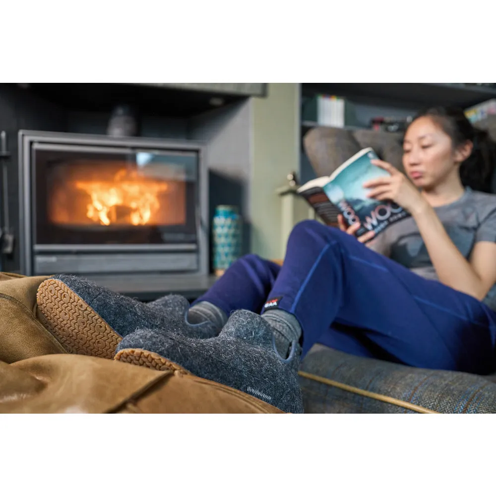 Merino Blend Slipper Boots (Smoke)