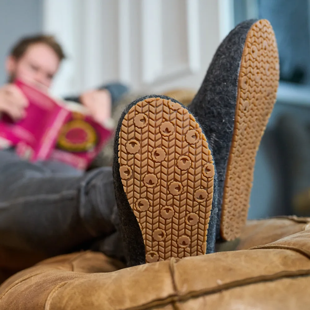 Merino Blend Slipper Boots (Smoke)
