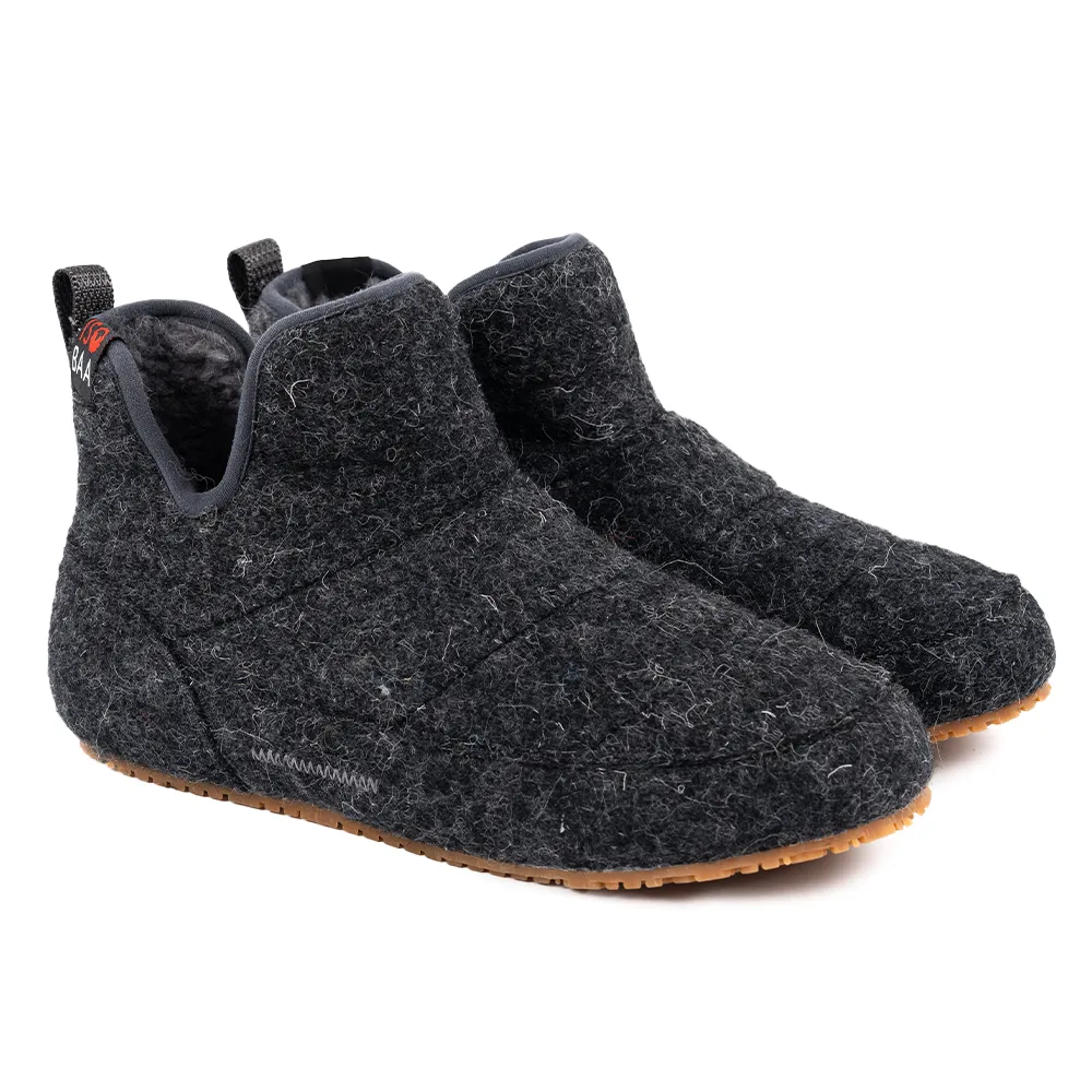 Merino Blend Slipper Boots (Smoke)