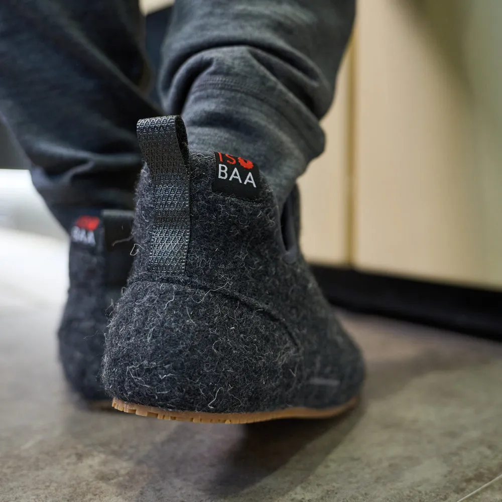 Merino Blend Slipper Boots (Smoke)