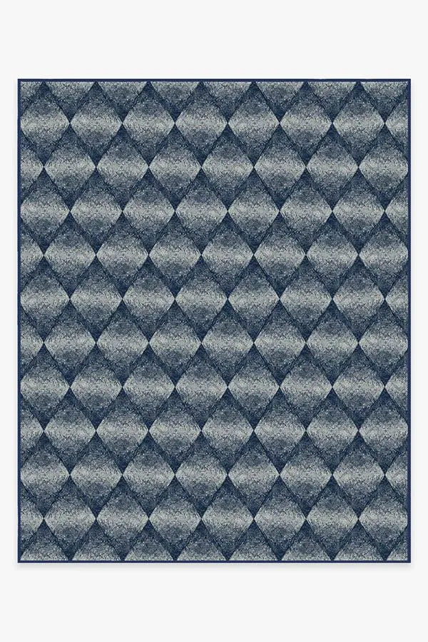 Outdoor Kumo Diamond Navy Rug