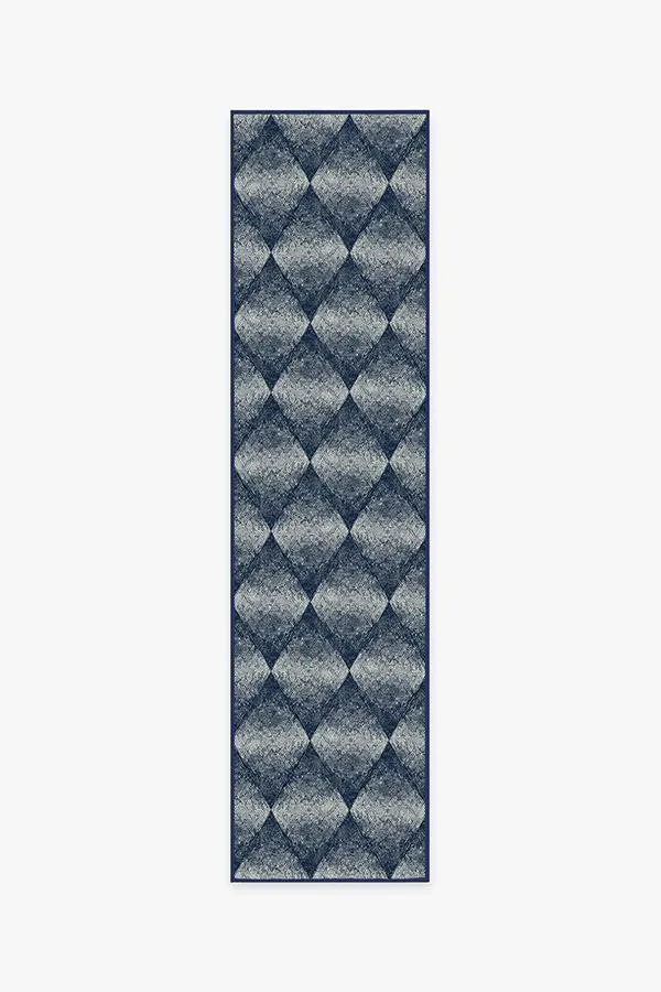 Outdoor Kumo Diamond Navy Rug