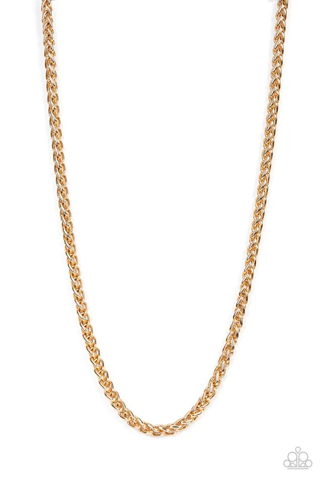 Paparazzi Necklace ~ Metro Monopoly - Gold