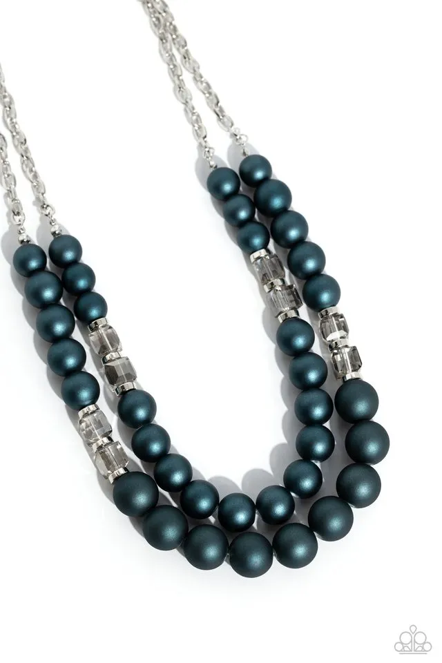 Paparazzi Necklace ~ Shopaholic Season - Blue