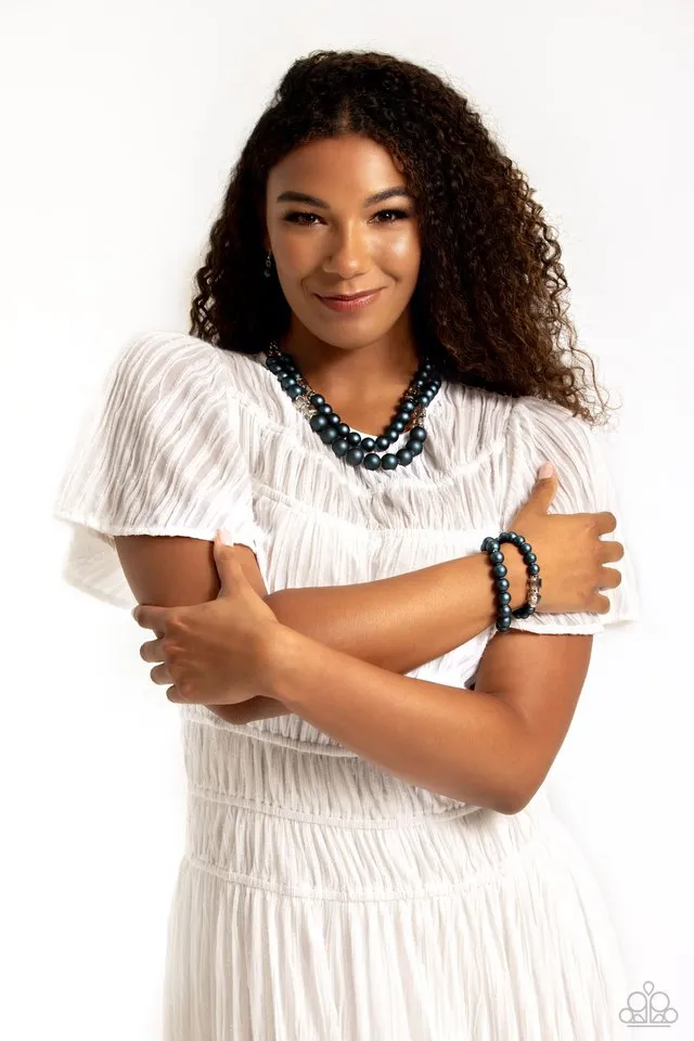 Paparazzi Necklace ~ Shopaholic Season - Blue