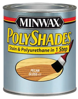 Polyshades Wood Stain Finish HALF PINT - GLOSS - PECAN