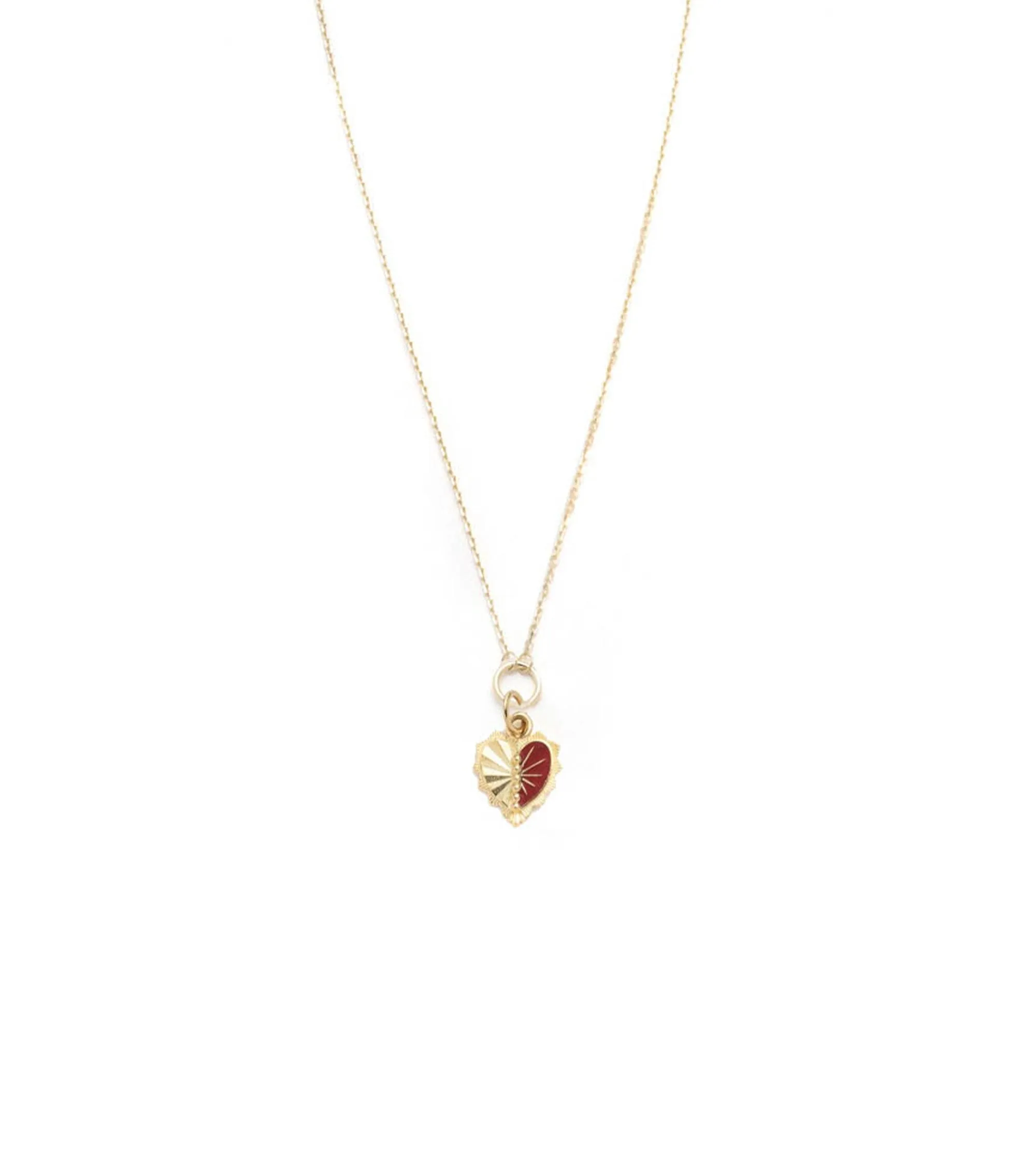 Reflection Heart - Love : Token Drop Necklace