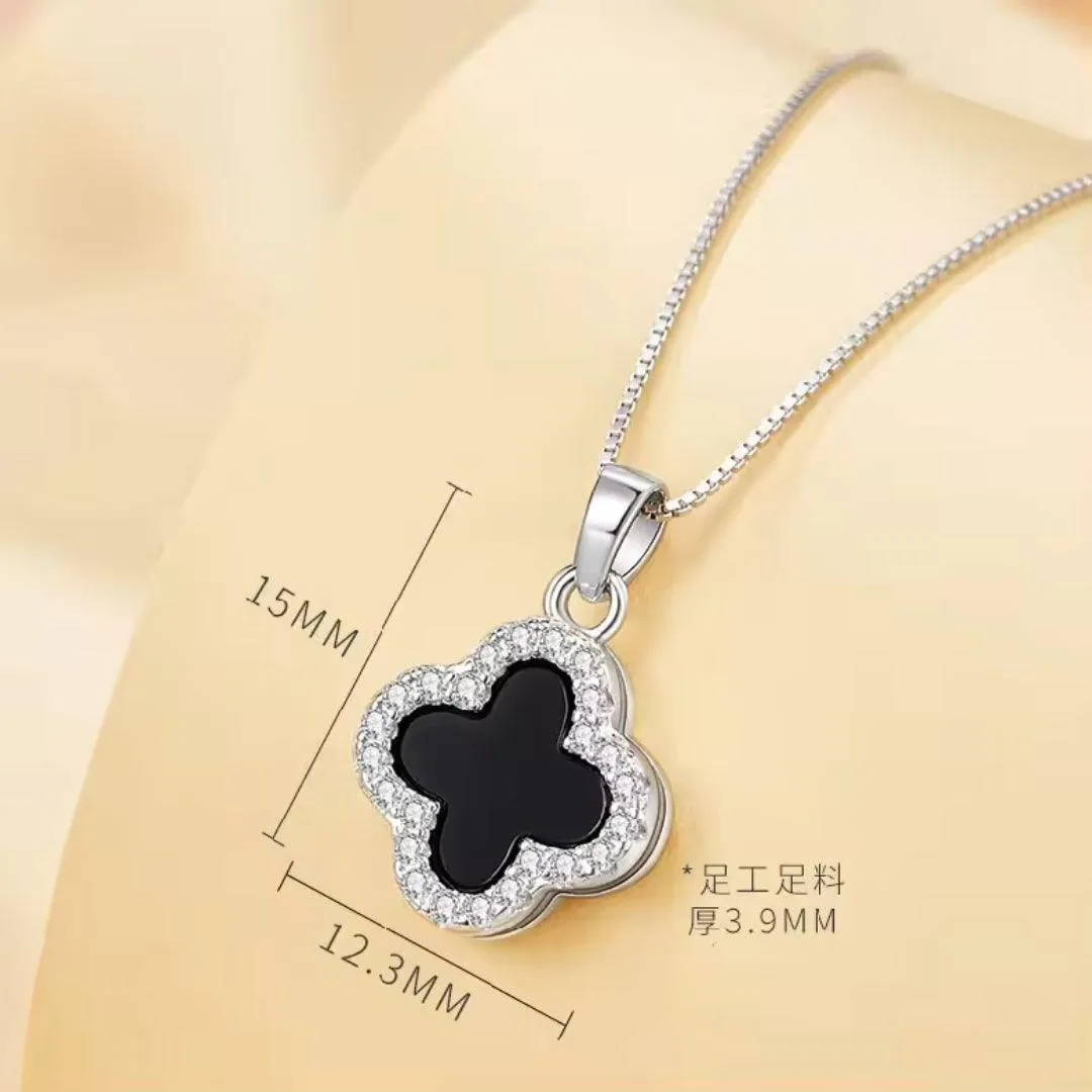 Reversible Clover Pendant Necklace
