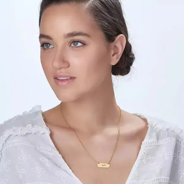 Rounded Plate Necklace