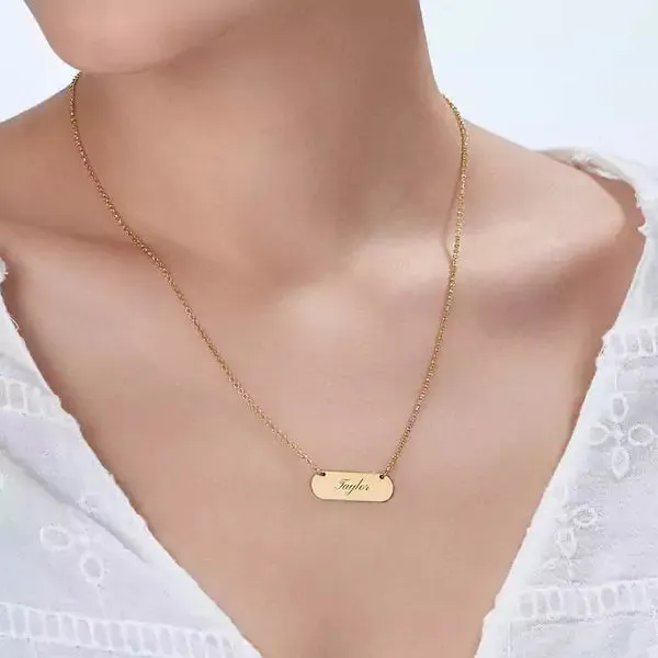 Rounded Plate Necklace