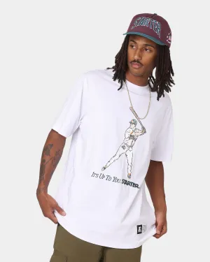 Starter Batter Up Short Sleeve T-Shirt White