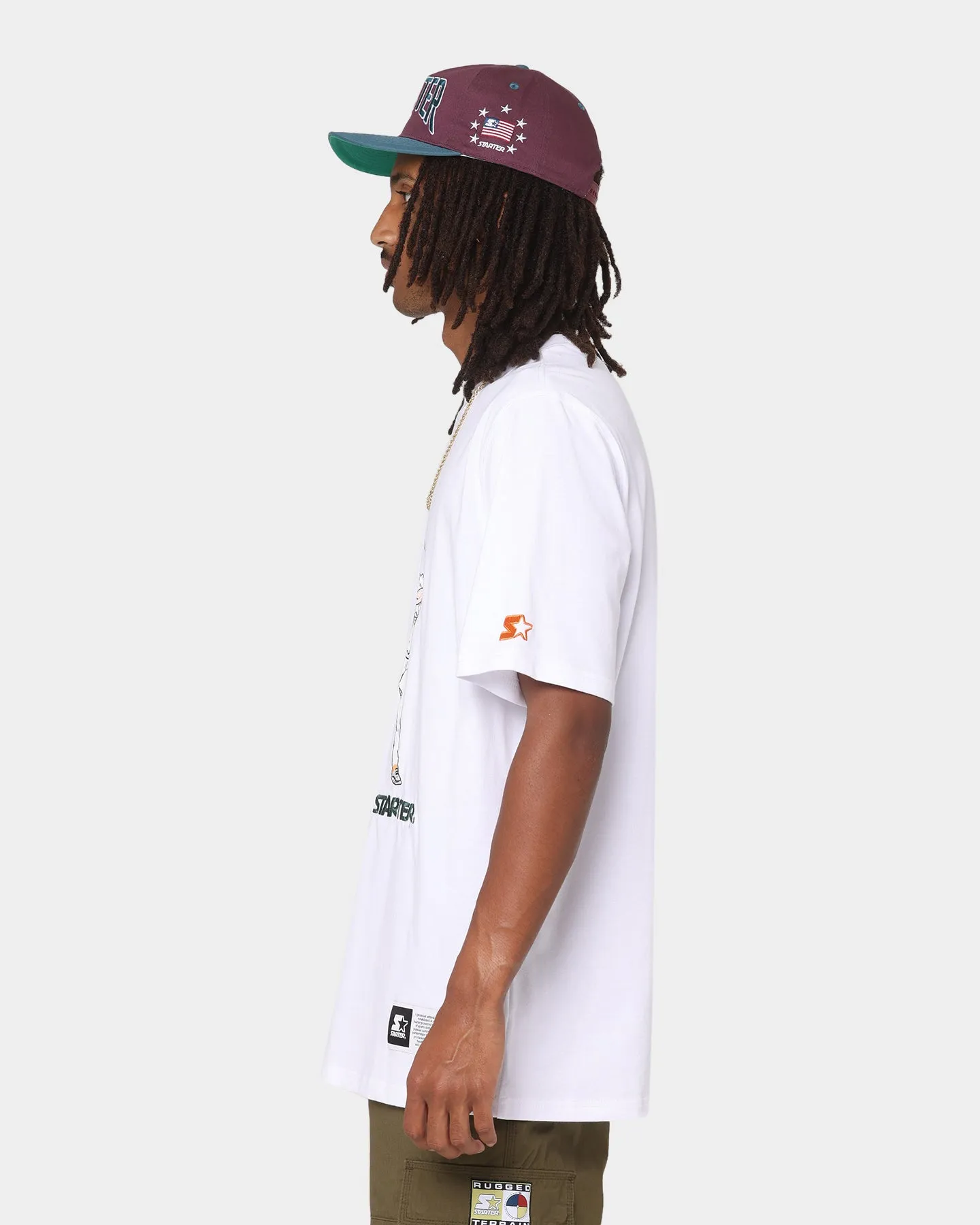 Starter Batter Up Short Sleeve T-Shirt White