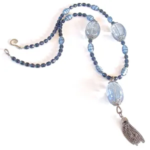 Stellar: Navy Blue Gemstone Necklace